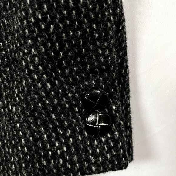 Paco Rabanne Mens 100% Wool Tweed 42R Gray Sport Coat Blazer Jacket Structured - Picture 12 of 13